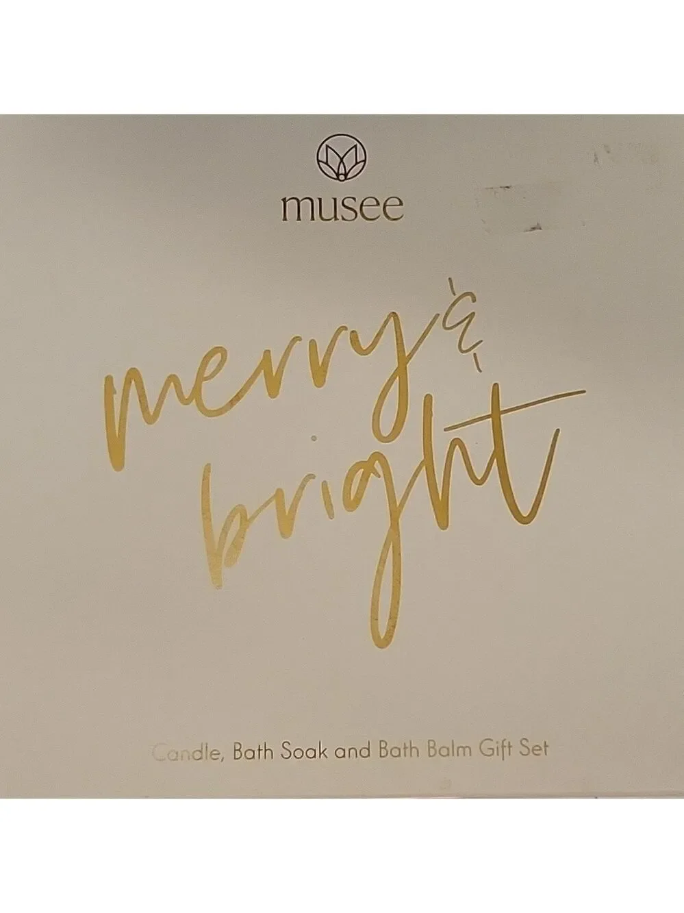 Musee Gift Box with Salt Soak, Bath Balm, Candle And Matches